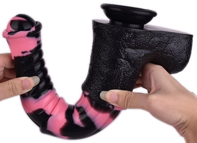 Gode Horse Tinulf M 19 x 5cm Noir-Rose