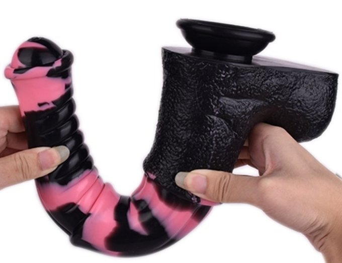 Gode Horse Tinulf L 28 x 6.5cm Noir-Rose