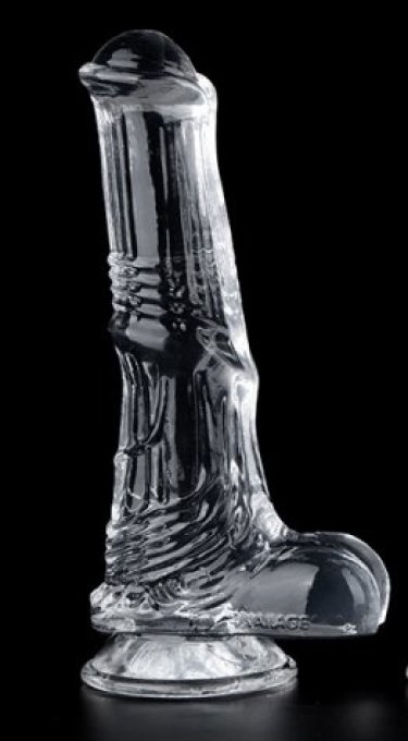 Gode Horse Transparent Whispy L 17 x 5cm