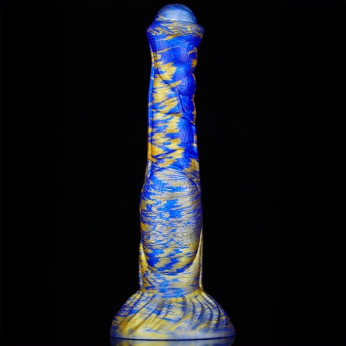 Gode Jumbox 21 x 5.5cm Bleu-Doré