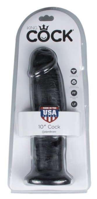 Gode king Cock 24 x 6.4cm Noir