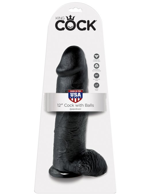 Gode King Cock 27 x 8 cm Noir