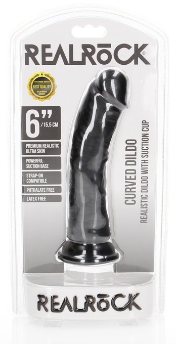 Gode Little Curved ReakRock 15.5 x 3.7 cm Noir