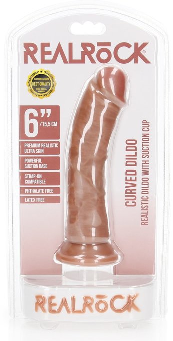 Gode Little Curved RealRock 15.5 x 3.7 cm Latino