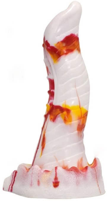 Gode Lizard 20 x 5cm Blanc-Orange