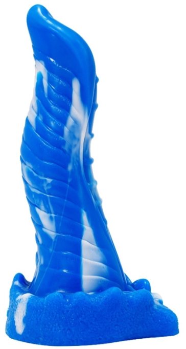 Gode Lizard 20 x 5cm Bleu-Blanc