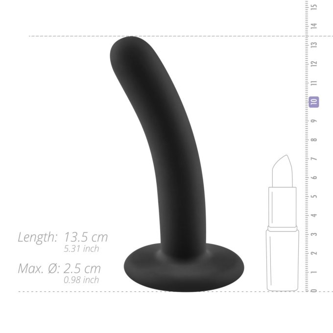 Gode Logan 12 x 2.5cm Noir