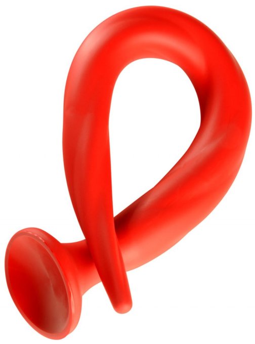 Gode long Stretch Worm N°1 - 39 x 3cm Rouge