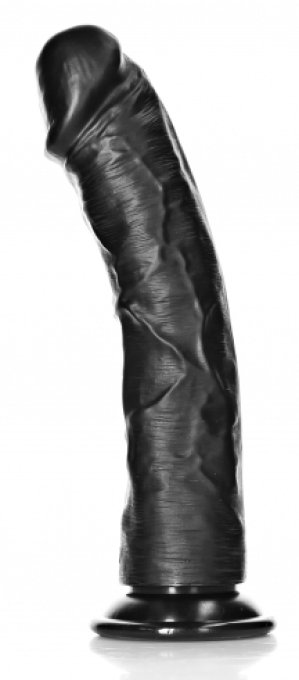 Gode Mega Curved RealRock 25 x 5.6cm Noir