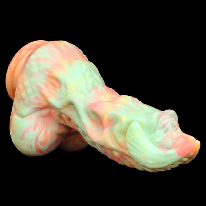 Gode Monster Rutuk 17 x 6 cm Rose-vert