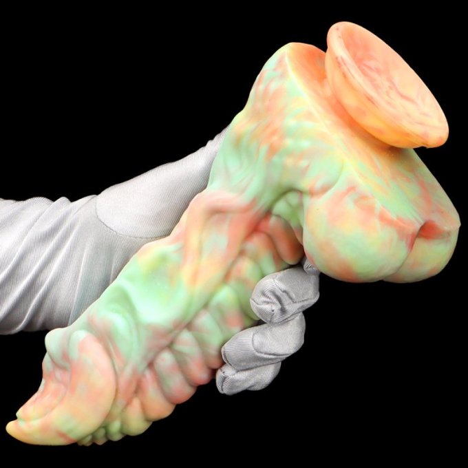 Gode Monster Rutuk 17 x 6 cm Rose-vert