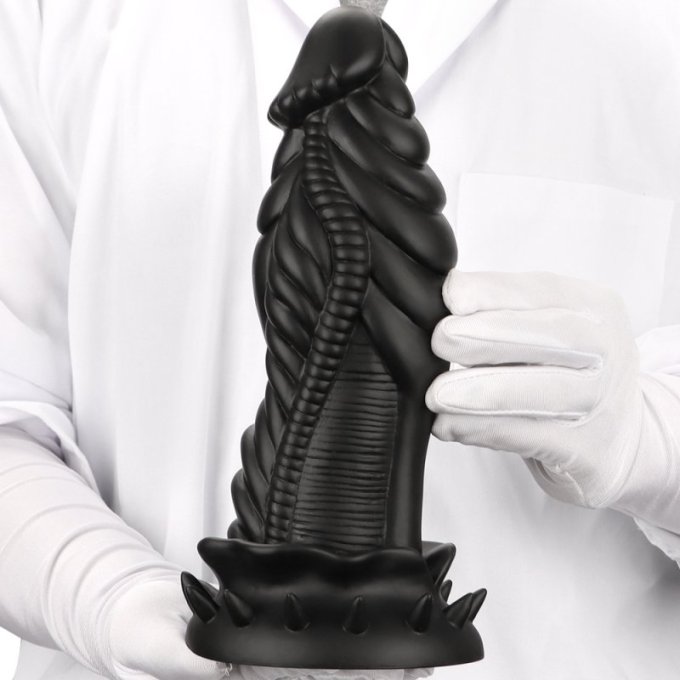 Gode Monster Silicone ALLKUS 20 x 7.5cm Noir