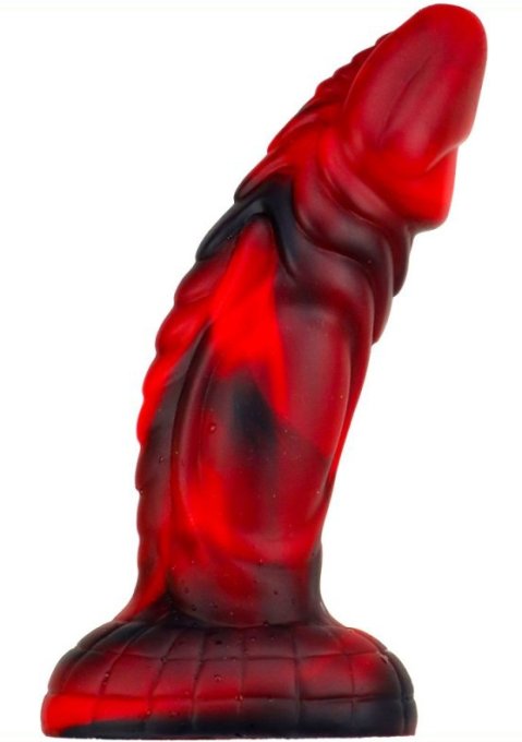 Gode monster Squax 18 x 5.5cm Noir-Rouge