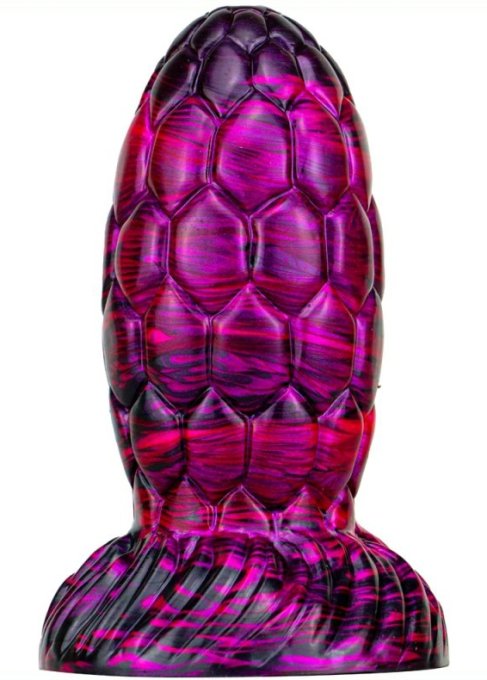 Gode Oeuf de Dragon Warnax 13 x 7cm Violet-Noir