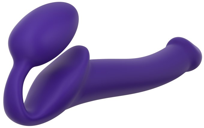 Gode + plug STRAP-ON-ME Bendable M 16 x 4 cm Violet