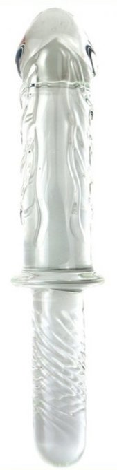 Gode Poignée en verre Ice King 16.5 x 5.2cm