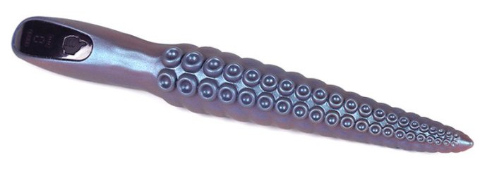 Gode poignée vibrant Chatak 16 x 3.3cm Bleu