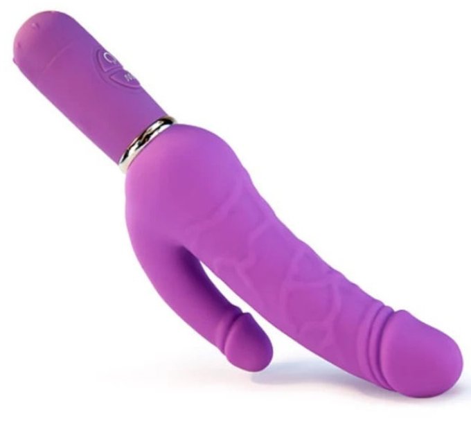 Gode poignée vibrant Dobledick 11 x 3.4cm
