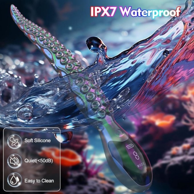 Gode Poignée Vibrant Litak 19 x 3.6cm