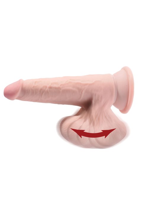 Gode réaliste 3D Cock Swinging Balls 18 x 5 cm