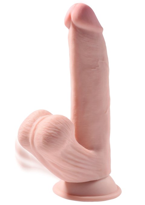 Gode réaliste 3D Cock Swinging Balls 18 x 5 cm