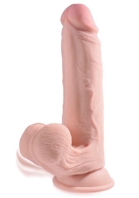 Gode réaliste 3D Cock Swinging Balls 19 x 5.2 cm