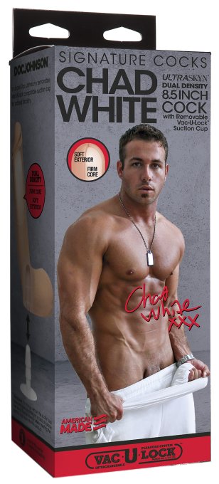 Gode réaliste Acteur Chad White 17 x 5 cm