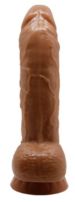 Gode réaliste Angelo 15 x 4 cm Marron