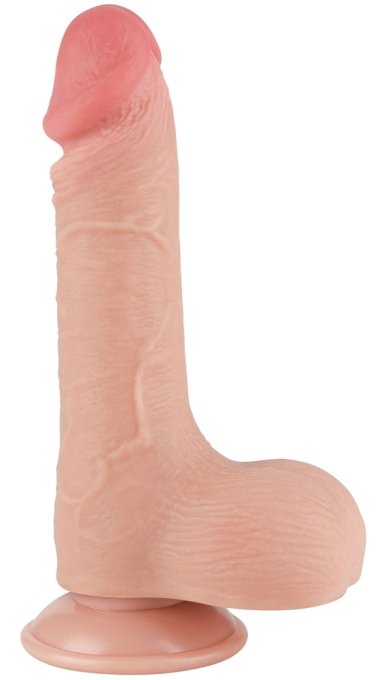 Gode réaliste avec Bourses SLIDING SKIN 13 x 3.7cm