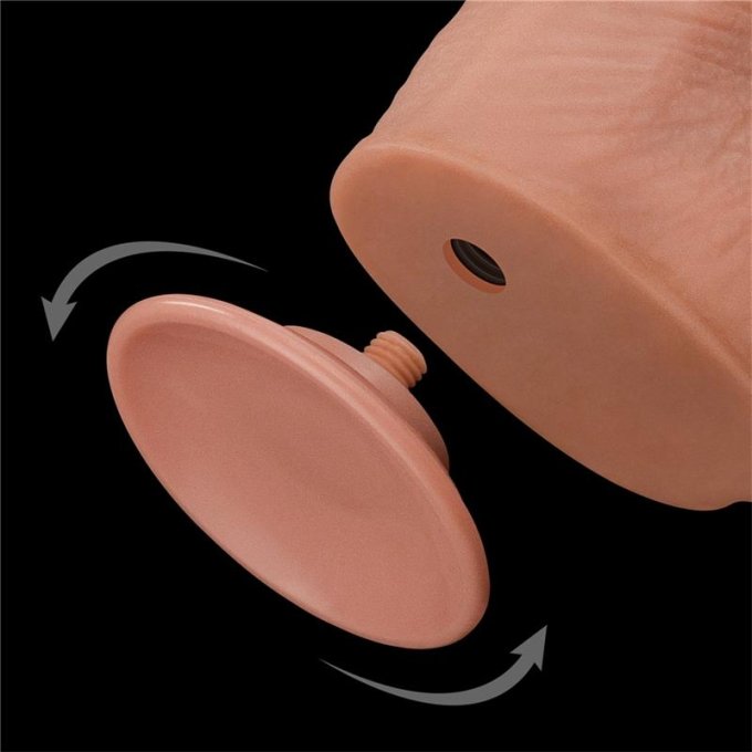 Gode réaliste avec bourses Sliding Skin 26 x 6cm