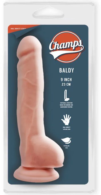 Gode réaliste Baldy Champs 17 x 4cm