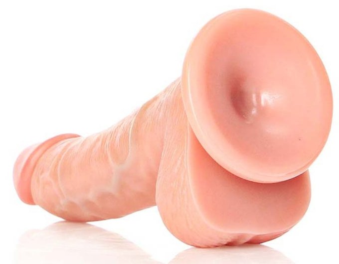 Gode réaliste BALLS CURVED RealRock 12.5 x 3.6cm