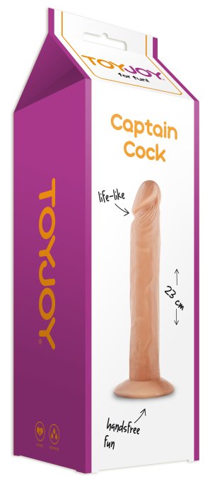 Gode réaliste Captain Cock 22 x 4.5 cm