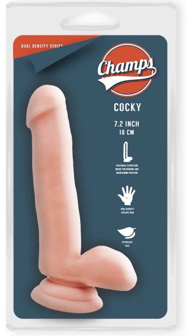 Gode réaliste Cocky Champs 14 x 4cm