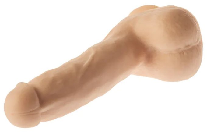 Gode réaliste Curly Champs 16 x 4cm