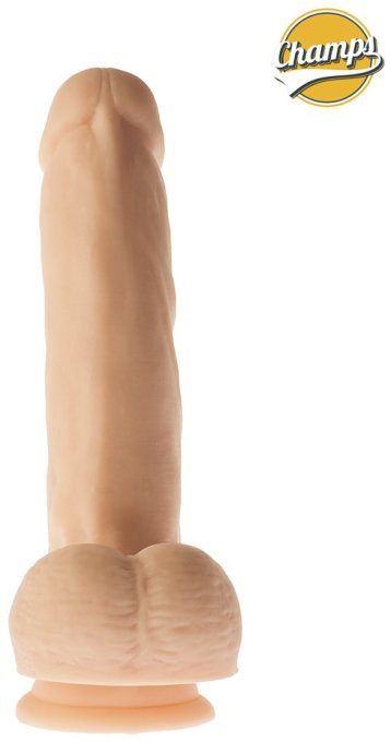 Gode réaliste Curly Champs 16 x 4cm