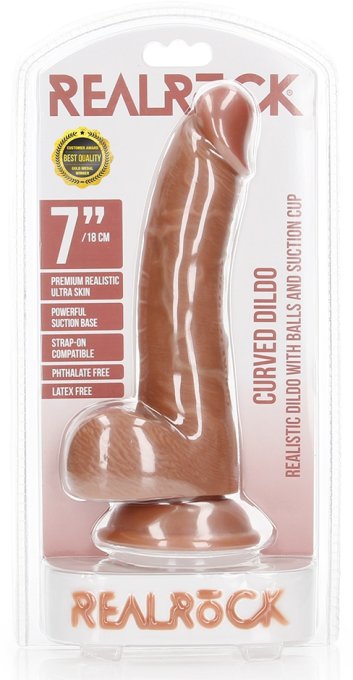 Gode réaliste Curved Kurt 15 x 3.7cm Latino
