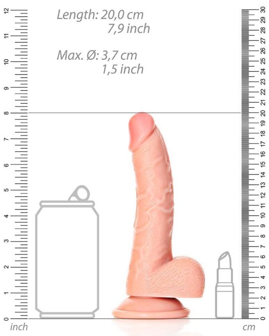 Gode réaliste Curved Kurt 15 x 3.7cm