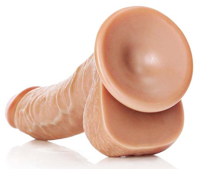 Gode réaliste Curved RealRock 17 x 4.3cm Latino