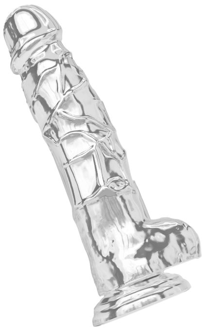 Gode Réaliste Diamond Dick 18 x 4.9cm Transparent