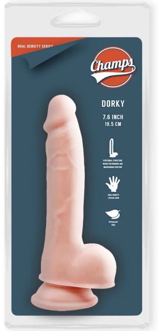 Gode réaliste Dorky Champs 13 x 4cm