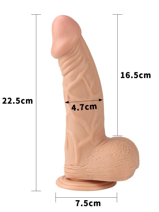 Gode réaliste Fabian 18 x 4.5 cm Chair