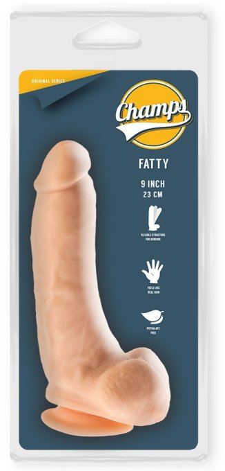 Gode réaliste Fatty Champs 17 x 4.7cm