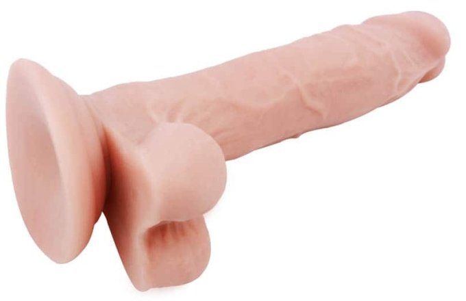 Gode réaliste Flatterer 14 x 4 cm Flesh