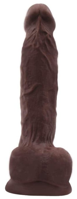 Gode réaliste Flatterer 14 x 4 cm Marron