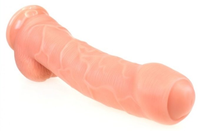 Gode réaliste Foreskin 23 x 5.5cm