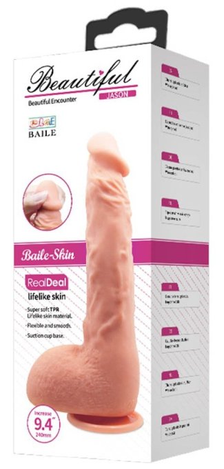Gode réaliste Jason Beautiful 18 x 4.2cm