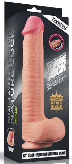Gode réaliste King Size XL Nature Cock 25 x 6cm