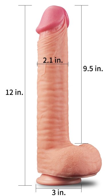 Gode réaliste King Size XL Nature Cock 25 x 6cm