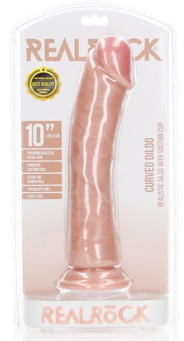 Gode réaliste Mega Curved RealRock 25 x 5.6cm